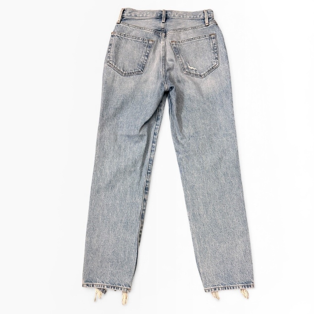 Frame Le Original High Rise Straight Leg Distressed Frayed Hem Jeans‎ Size 24x27 - Picture 2 of 10